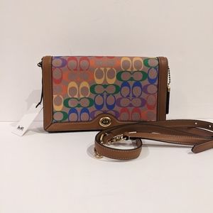 Coach Riley Pack Brown Pride Rainbow Crossbody